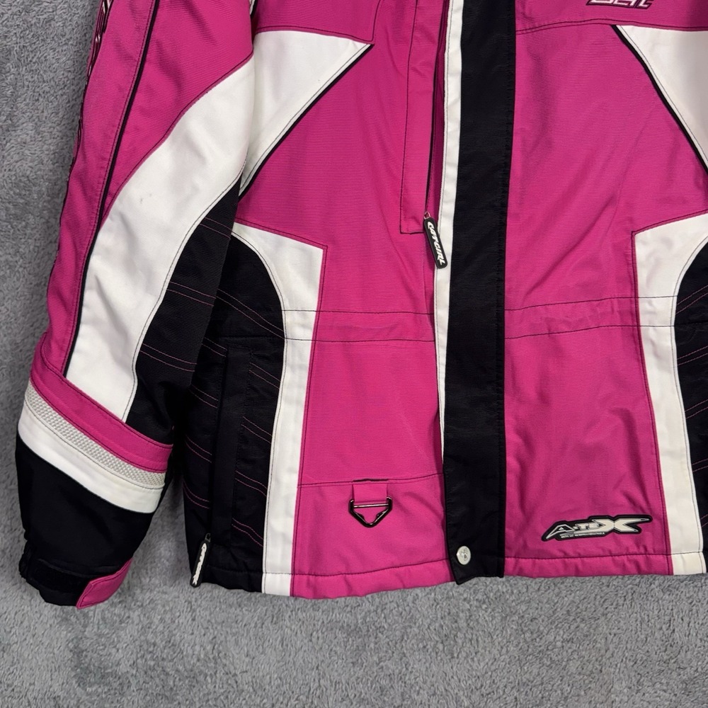 Arctic Cat Jacket Womens L Snowmobile Coat Thinsulate Quilted Racegirl A-tex - Picture 3 of 16
